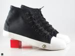 Casual black sneakers with trendy sport finish - 2