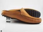 Stylish yellow milled tan loafers - 1