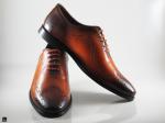 Men's stylish leather formal oxford shoes - 3