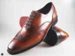 Patina finished Tan Oxford wingtip - 4