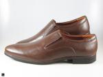 Mens Slipon Brown Leather Shoe for Office - 5