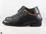 Black office brogue formal shoes - 5