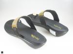 Toe ring Type flats in black for ladies - 2