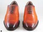 Patina finished Tan plain vamp Oxford - 3