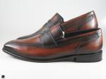 Patina finished cognac Loafer W saddle - 3