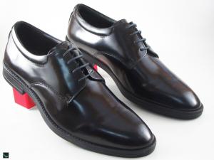 Men's genuine leather formal black shoes