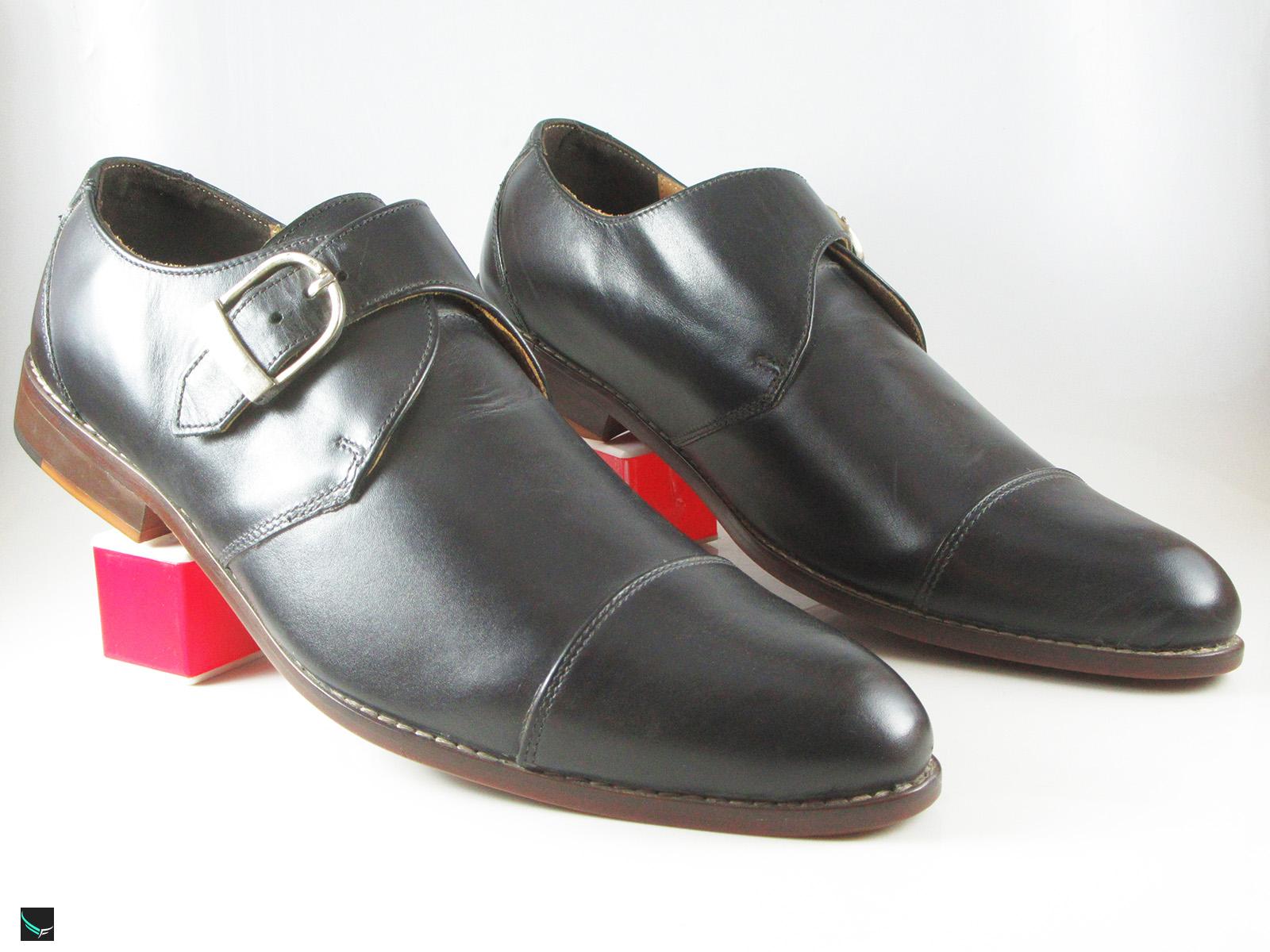 Formal Single Monk With Toecap Leather Shoe - 4735 - Leather ...