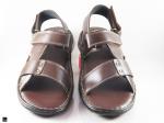 Long life brown leather sandals - 1