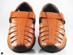 Tan stylish leather sandals - 5