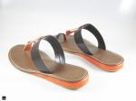 Flat slippers for ladies in brown - 2