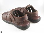 Men's Closed Toe Leather Sandals - 2