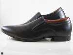 Classic Black Mens Slipon Leather Shoe - 5