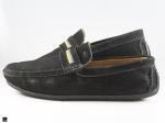 Suede black Moccasin for men's - 5