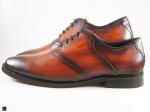 Patina finished Tan saddle Oxford - 3