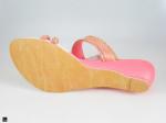 Combo of pink &white small heels for ladies in pink - 3