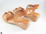 Stylish  heel Sandal for ladies in Tan - 2