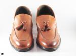 Casual daily wear tan leather shoes - 3