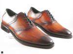 Patina finished Tan saddle Oxford - 1