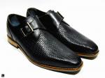 Single Strap Monk shoes for formal wear in black - 3