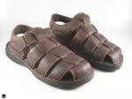 Men's Closed Toe Leather Sandals - 1