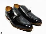 Crocoprint Leather formal shoes for mens - 3