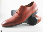 Stylish Mens Tan Laceup Leather Shoe - 1