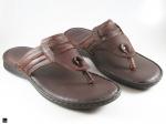 Flip flop Brown Slippers  in leather - 1