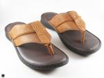 Toe ring sandal sliptype Casualwear in Tan - 1