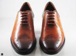 Men's stylish leather formal oxford shoes - 5