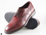 Daily Office wear burgundy brown leather shoes - 1