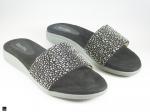 Flip-flop stone wear in black for ladies - 1