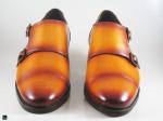 Patina finished tan cap toe with double monk - 2