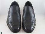 Black plain cut shoes - 4