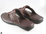 Flip flop Brown Slippers  in leather - 2