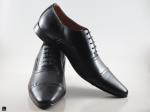 Men's genuine attractive black oxford shoes - 4