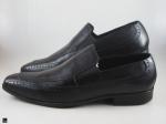 Black plain cut shoes - 1