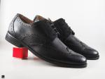 Black office brogue formal shoes - 2