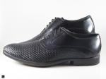 Premium office black formal shoes - 5