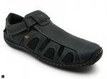 Mens slipper shoes In Black Oil-Pullup - 5