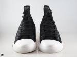 Casual black sneakers with trendy sport finish - 3