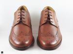 Men's stylish and sturdy formal brown leather shoes - 3