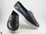 Men's casual leather loafers - 3