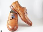 Tan Brogue with decorative perforations - 3