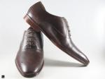 Brogue dark brown business shoes - 4