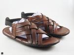 Brown windowed daily use sandals - 5