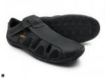 Mens slipper shoes In Black Oil-Pullup - 4