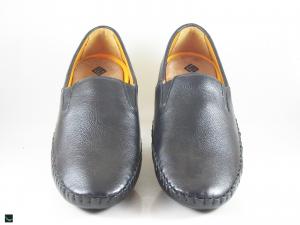 Black casual loafers