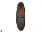 Brown Perforated Leather Loafer - 6