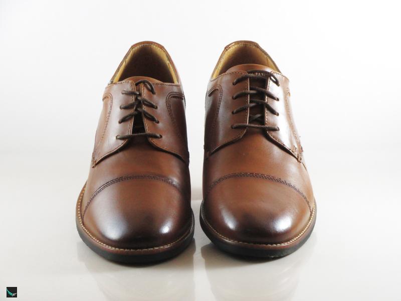 Formal brown leather shoes