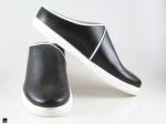 Stylish half shoes black and white - 5